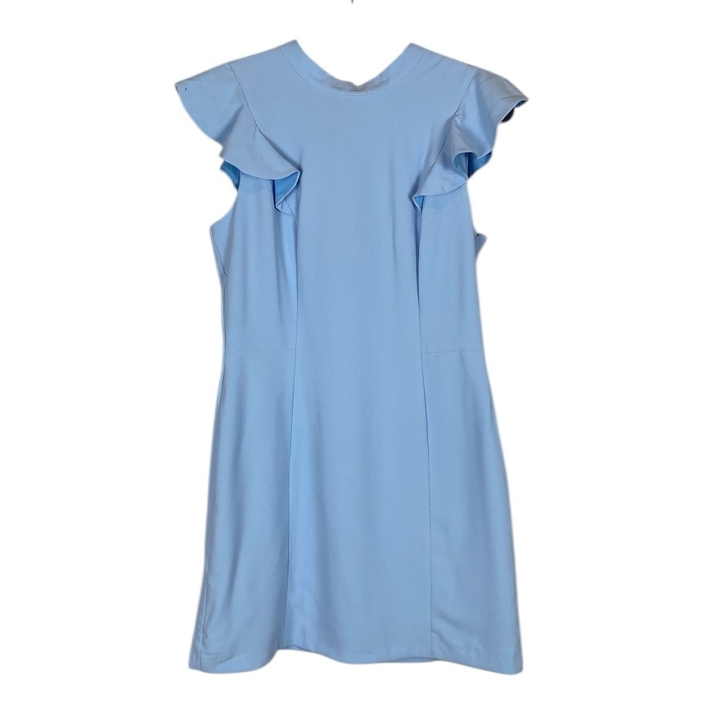 Adelyn Rae blue flutter sleeve dress